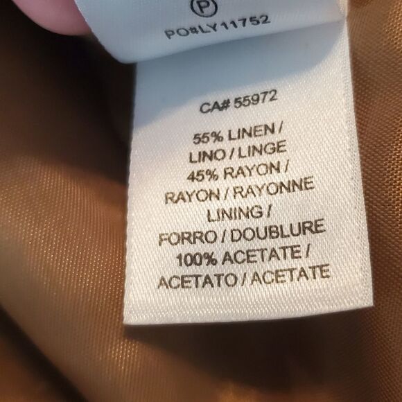 LAUNDRY LINEN HALTER DRESS SZ 8 - Picture 9 of 16